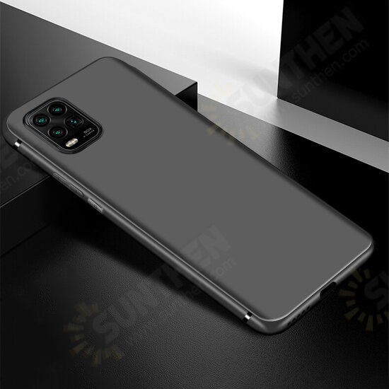 Pure Silky Smooth Shockproof Ultra-thin Soft TPU Protective Case Back Cover for Xiaomi Mi 10 Lite Non-original