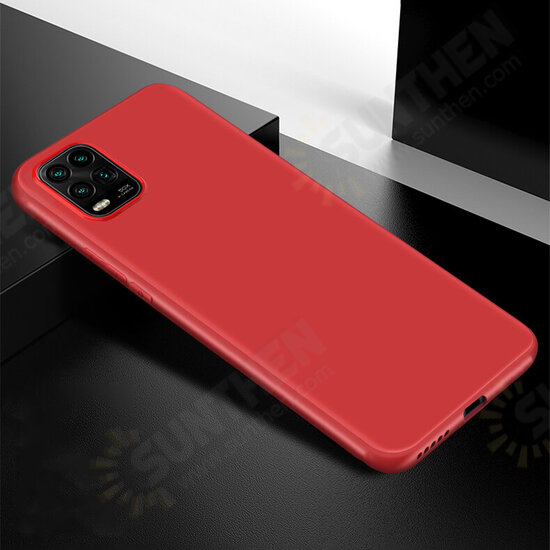 Pure Silky Smooth Shockproof Ultra-thin Soft TPU Protective Case Back Cover for Xiaomi Mi 10 Lite Non-original