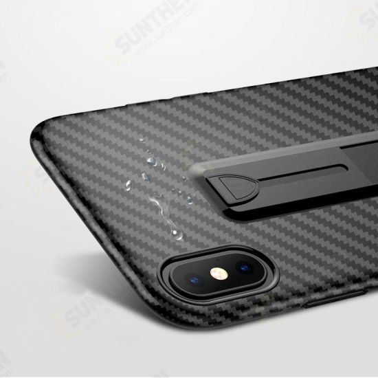 Ring Bracket Heat Dissipation Soft TPU Protective Case for iPhone X