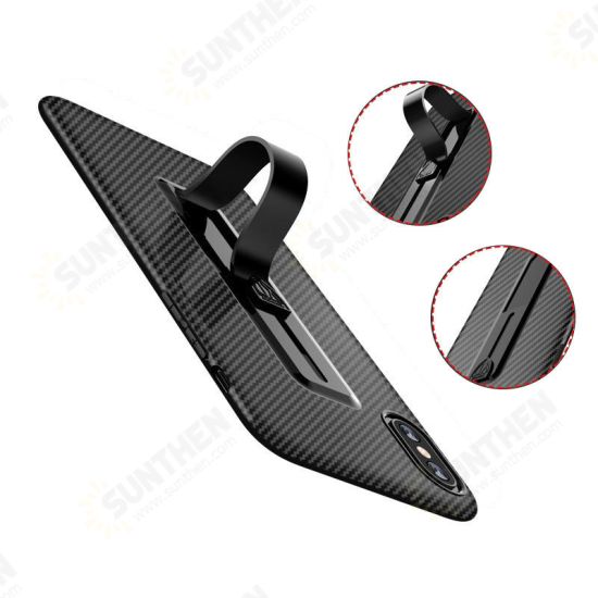 Ring Bracket Heat Dissipation Soft TPU Protective Case for iPhone X
