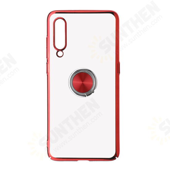 Ring Holder Color Plating Hard PC Protective Case For Xiaomi Mi9/ Mi 9 Transparent Edition Non-original