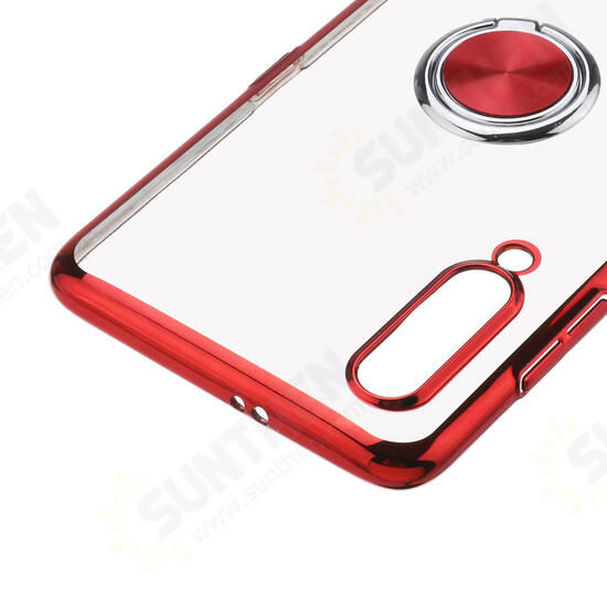 Ring Holder Color Plating Hard PC Protective Case For Xiaomi Mi9/ Mi 9 Transparent Edition Non-original