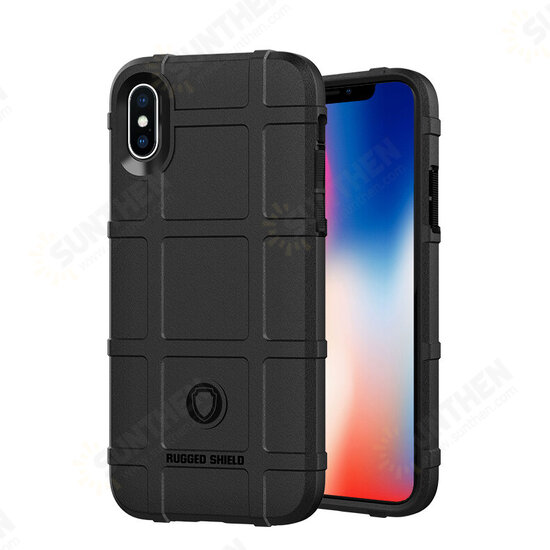 Rugged Shield Soft Silicone Protective Case for iPhone X