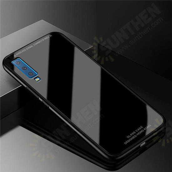 Scratch Resistant Tempered Glass Protective Case For Samsung Galaxy A7 2018 / A9 2018