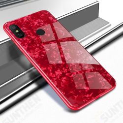 Shell Glossy Soft Frame Hard Back Tempered Glass Protective Case for Xiaomi Redmi Note 6 Pro Non-original Shell Glossy Soft Frame Hard Back Tempered Glass Protective Case for Xiaomi Redmi Note 6 Pro Non-original