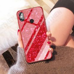 Shell Glossy Soft Frame Hard Back Tempered Glass Protective Case for Xiaomi Redmi Note 6 Pro Non-original Shell Glossy Soft Frame Hard Back Tempered Glass Protective Case for Xiaomi Redmi Note 6 Pro Non-original