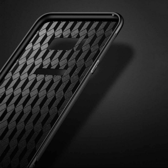 Shell Pattern Glossy Glass Soft Edge Protective Case for Samsung Galaxy S8