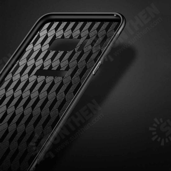 Shell Pattern Glossy Glass Soft Edge Protective Case for Samsung Galaxy S8