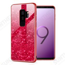 Shell Pattern Glossy Glass Soft Edge Protective Case for Samsung Galaxy S9/S9 Plus Shell Pattern Glossy Glass Soft Edge Protective Case for Samsung Galaxy S9/S9 Plus