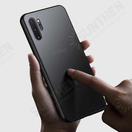 Shockproof Anti-fingerprint Matte Translucent Hard PC&Soft TPU Edge Protective Case for Samsung Galaxy Note 10+ / Galaxy Note 10 Plus 5G Shockproof Anti-fingerprint Matte Translucent Hard PC&Soft TPU Edge Protective Case for Samsung Galaxy Note 10+ / Galaxy Note 10 Plus 5G