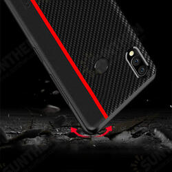 Shockproof Carbon Fiber Soft Silicone Edge PU Leather Protective Case for Xiaomi Redmi Note 7 / Redmi Note 7 Pro Non-original