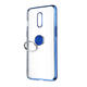 Shockproof Plating With Ring Holder Hard PC Back Cover Protective Case for OnePlus 7