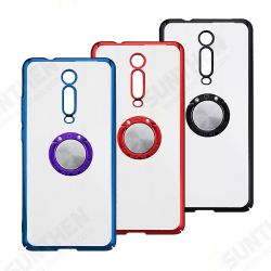 Shockproof Plating With Ring Holder Hard PC Back Cover Protective Case for Xiaomi Mi 9T / Xiaomi Mi 9T Pro / Redmi K20 / Redmi K20 PRO