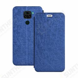 Silk Texture Flip with Foldable Stand PU Leather Shockproof Full Cover Protective Case for Xiaomi Redmi Note 9 / Redmi 10X 4G Non-original Silk Texture Flip with Foldable Stand PU Leather Shockproof Full Cover Protective Case for Xiaomi Redmi Note 9 / Redmi 10X 4G Non-original