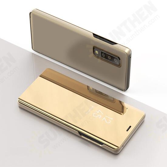 Smart Sleep Mirror Window View Bracket Protective Case For Samsung Galaxy A6 2018/A6 Plus 2018/A7 2018/A9 2018 Smart Sleep Mirror Window View Bracket Protective Case For Samsung Galaxy A6 2018/A6 Plus 2018/A7 2018/A9 2018
