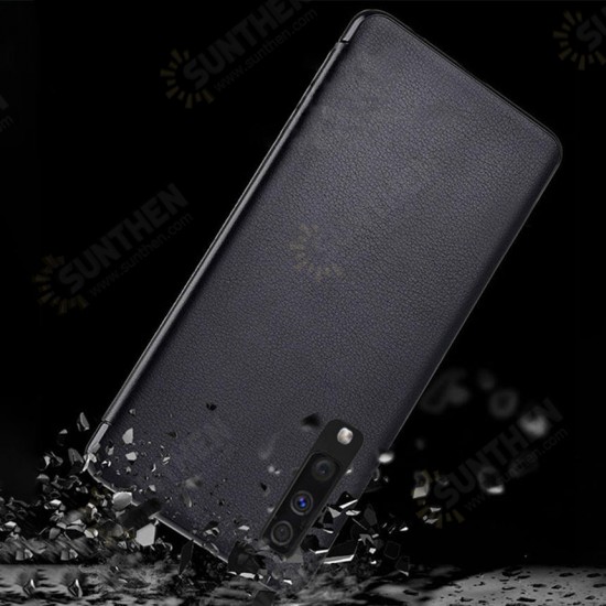 Smart Sleep Window View Stand Flip PU Leather Protective Case for Samsung Galaxy A50 2019