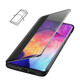 Smart Sleep Window View Stand Flip PU Leather Protective Case for Samsung Galaxy A70 2019