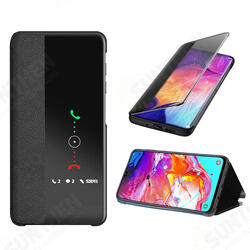 Smart Sleep Window View Stand Flip PU Leather Protective Case for Samsung Galaxy A70 2019 Smart Sleep Window View Stand Flip PU Leather Protective Case for Samsung Galaxy A70 2019