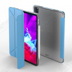 Smart Wake Up Flip Leather Texture Shockproof Soft Silicone Tablet Case Protective Cover with Foldable Bracket Smart Wake Up Flip Leather Texture Shockproof Soft Silicone Tablet Case Protective Cover with Foldable Bracket