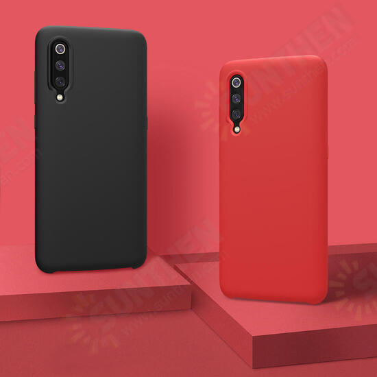 Smooth Liquid Silicone Rubber Back Cover Protective Case for Xiaomi Mi 9 SE Non-original