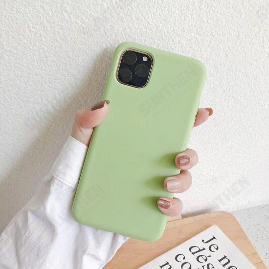 Smooth Shockproof Soft Liquid Silicone Rubber Back Cover Protective Case for iPhone 11 Series