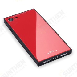 Square Glossy Tempered Glass Protective Case for iPhone X/7/8/7Plus/8Plus Square Glossy Tempered Glass Protective Case for iPhone X/7/8/7Plus/8Plus