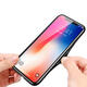 Tempered Glass Lens Dissipating Heat Soft TPU Protective Case for iPhone X