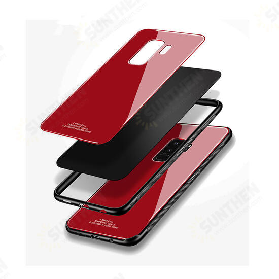 Tempered Glass Mirror Back TPU Frame Protective Case for Samsung Galaxy S9/S9Plus