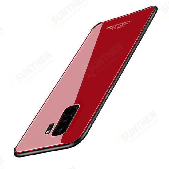 Tempered Glass Mirror Back TPU Frame Protective Case for Samsung Galaxy S9/S9Plus