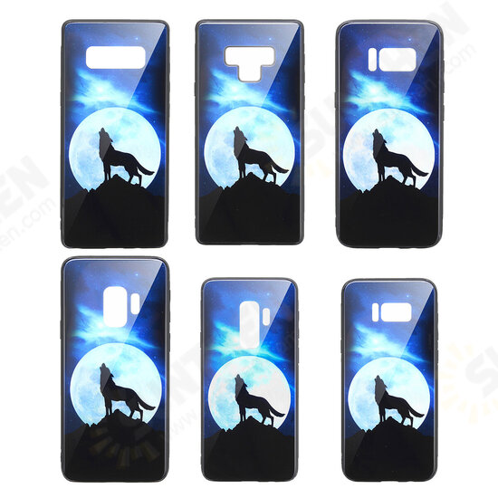 Tempered Glass Protective Case For Samsung Galaxy S9/S9 Plus/S8/S8 Plus/Note 9/Note 8 Scratch Resistant Back Cover