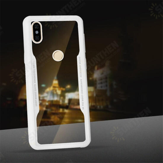 Transparent Mirror Shockproof Back Cover Protective Case for Xiaomi Redmi Note 5 / Note 5 Pro