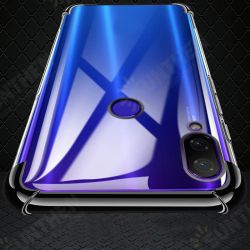 Transparent Shockproof Plating Soft TPU Protective Case For Xiaomi Mi Play Transparent Shockproof Plating Soft TPU Protective Case For Xiaomi Mi Play