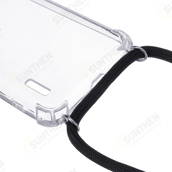Transparent Shockproof With Drawstring Necklace Rope Protective Case For Xiaomi Mi A3 / Xiaomi CC 9e Non-original