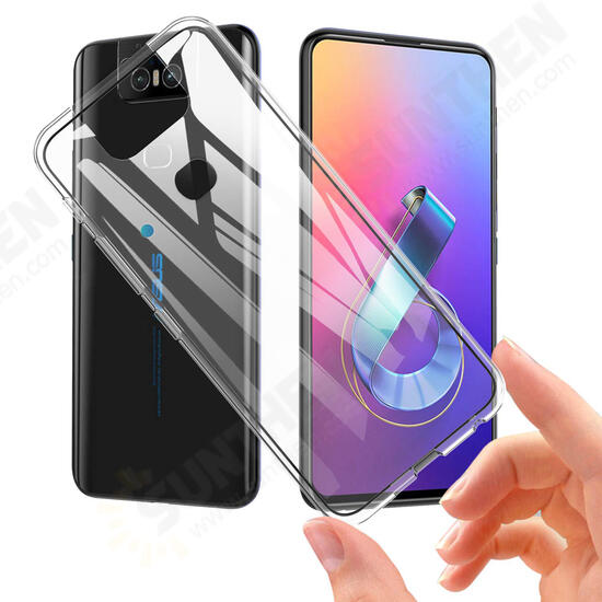 Transparent Soft TPU Back Cover Protective Case for Asus Zenfone 6 ZS630KL