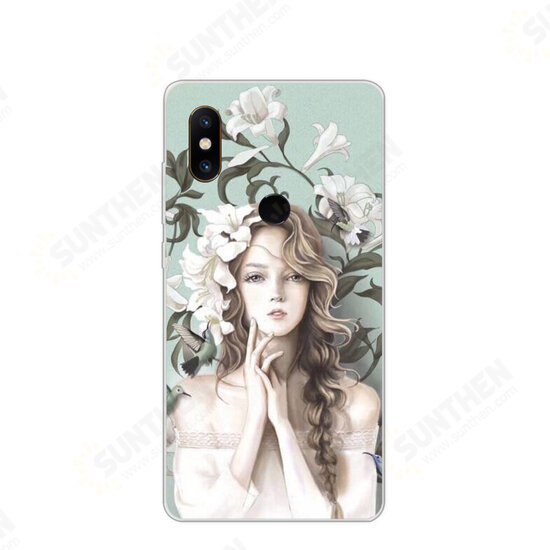 Ultra Slim Cartoon Painting Soft TPU Protective Case for Xiaomi Mi MIX 2S