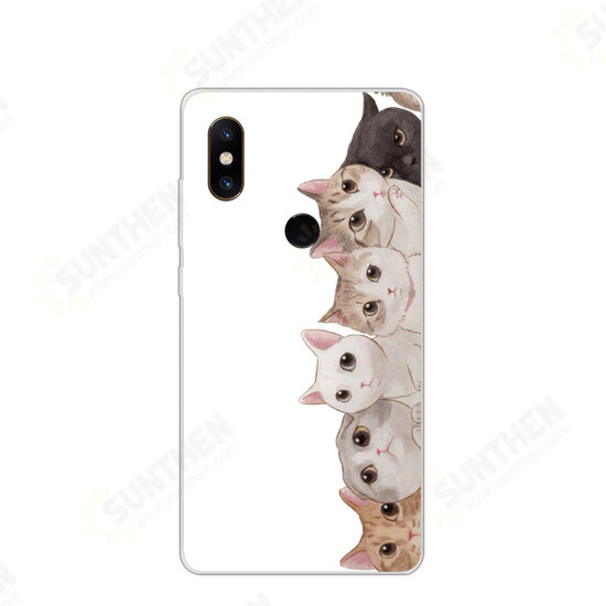 Ultra Slim Cartoon Painting Soft TPU Protective Case for Xiaomi Mi MIX 2S