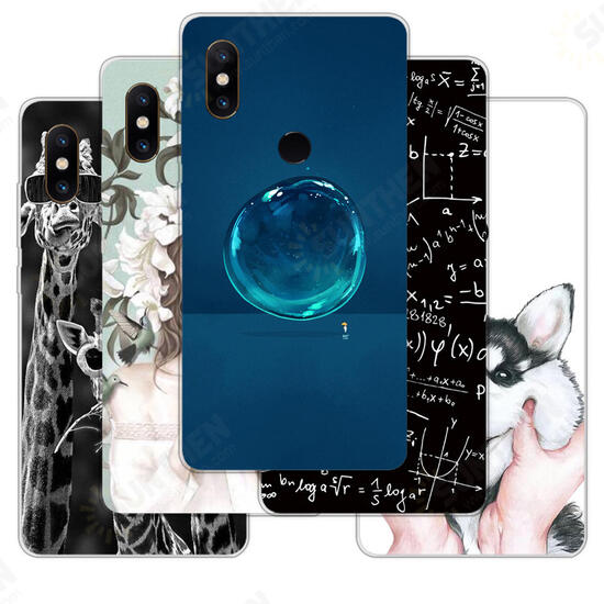 Ultra Slim Cartoon Painting Soft TPU Protective Case for Xiaomi Mi MIX 2S