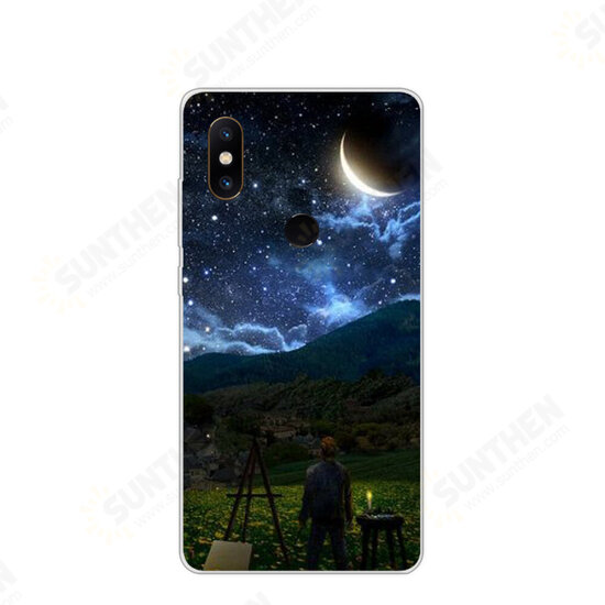 Ultra Slim Cartoon Painting Soft TPU Protective Case for Xiaomi Mi MIX 2S