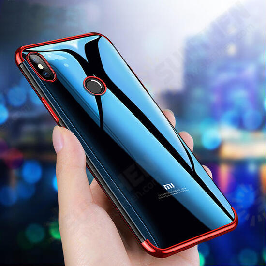 Ultra Thin Color Plating Shockproof Soft TPU Protective Case For Xiaomi Mi8 Mi 8 6.21inch Non-original