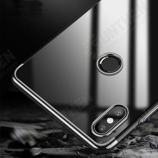 Ultra Thin Color Plating Shockproof Soft TPU Protective Case For Xiaomi Mi8 Mi 8 6.21inch Non-original