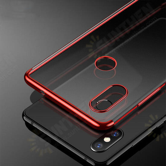 Ultra Thin Color Plating Shockproof Soft TPU Protective Case For Xiaomi Mi8 Mi 8 6.21inch Non-original