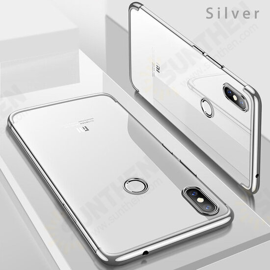 Ultra Thin Color Plating Shockproof Soft TPU Protective Case For Xiaomi Mi8 Mi 8 6.21inch Non-original