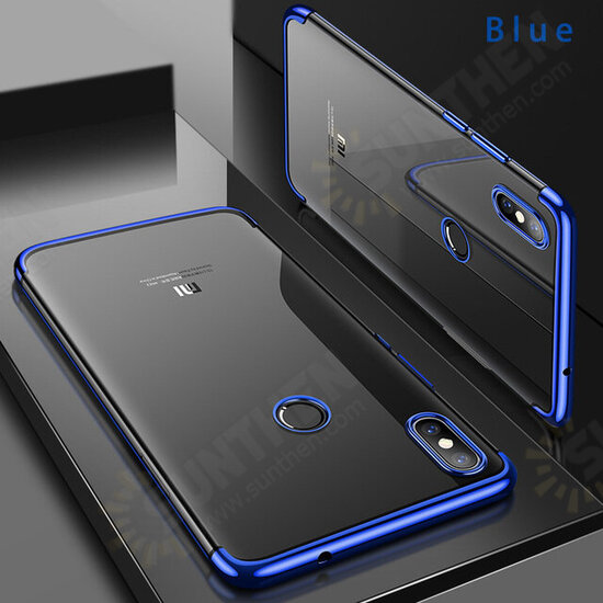 Ultra Thin Color Plating Shockproof Soft TPU Protective Case For Xiaomi Mi8 Mi 8 6.21inch Non-original