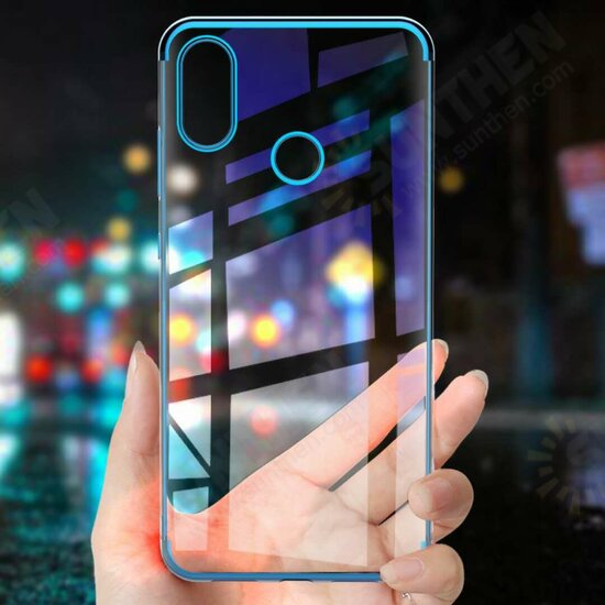Ultra Thin Color Plating Shockproof Soft TPU Protective Case For Xiaomi Mi8 Mi 8 6.21inch Non-original