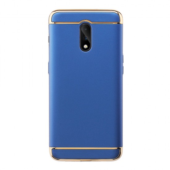 Ultra-thin 3 in 1 Plating Frame Splicing PC Hard Protective Case For OnePlus 6T