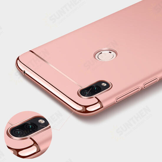 Ultra-thin 3 in 1 Plating Frame Splicing PC Hard Protective Case For Xiaomi Mi Play Non-original