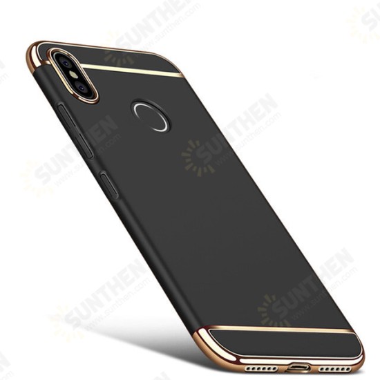 Ultra-thin 3 in 1 Plating Frame Splicing PC Hard Protective Case For Xiaomi Redmi 6 Pro / Xiaomi Mi A2 Lite Non-original