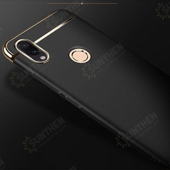 Ultra-thin 3 in 1 Plating Frame Splicing PC Hard Protective Case For Xiaomi Redmi Note 7 /Redmi Note 7 Pro Non-original