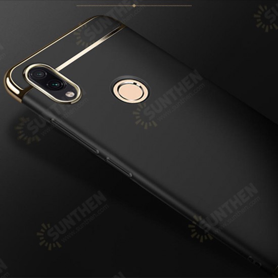 Ultra-thin 3 in 1 Plating Frame Splicing PC Hard Protective Case For Xiaomi Redmi Note 7 /Redmi Note 7 Pro Non-original