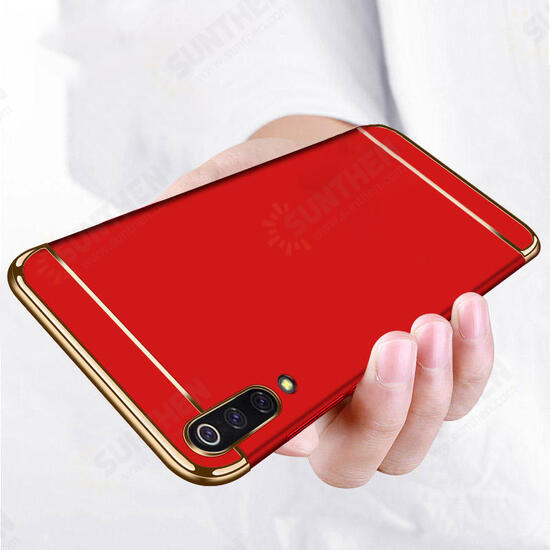 Ultra-thin 3 in 1 Plating PC Hard Back Cover Protective Case For Xiaomi Mi9 Mi 9 Lite / Xiaomi Mi CC9 Non-original